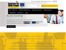 Tablet Screenshot of constructionskillspeople.com